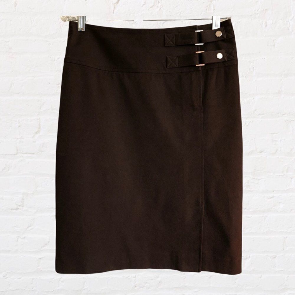 NWOT Lauren by Ralph Lauren Buckle Knee Length Skirt